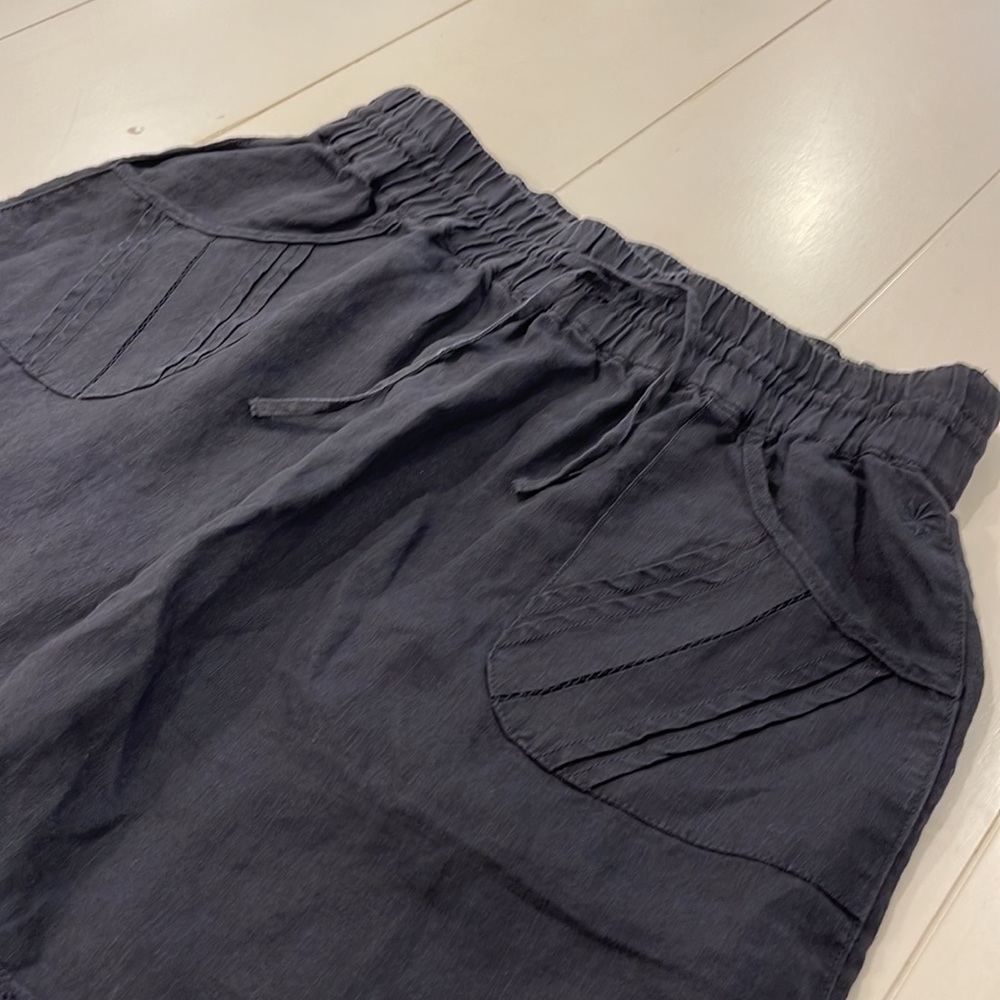 Athleta 100% Navy Linen Skirt - Picture 5 of 7